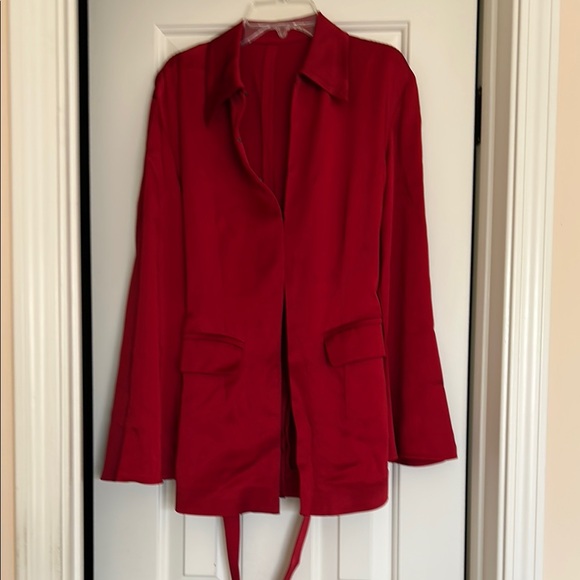 Chic Red Tie-Waist Blazer by Rails - Picture 2 of 6